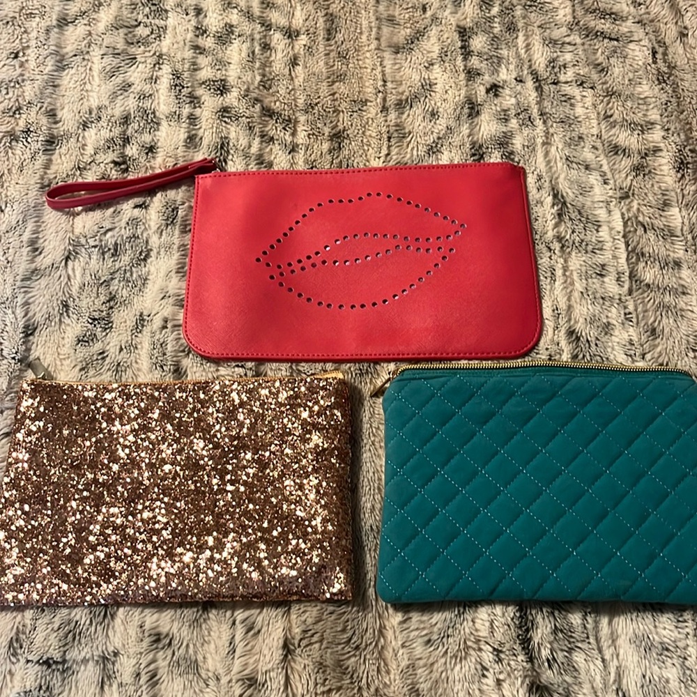 3 cute cosmetics bags